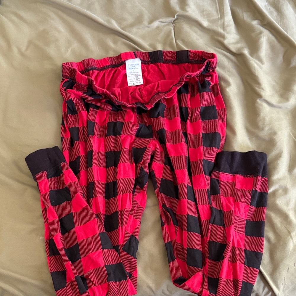 Red and Black Plaid Pajama Pants - Picture 4 of 4